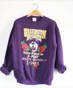Vintage University of Washington Huskies Rose Bowl 1993 Sweatshirt, Washington Huskies Crewneck Sweatshirt, Gifts for Fans