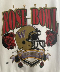 Vintage University of Washington Huskies Rose Bowl 1993 Sweatshirt, Washington Huskies Crewneck Sweatshirt Gifts for Washington Huskies Basketball Team Fans