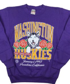 Vintage University of Washington Huskies Rose Bowl 1993 Sweatshirt, Washington Huskies Crewneck Sweatshirt, Washington Huskies Shirt