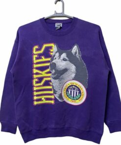 Vintage University of Washington Huskies Sweatshirt, Washington Huskies Crewneck Sweatshirt, Washington Huskies Shirt