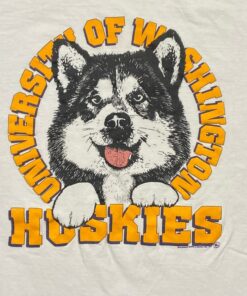 Vintage University of Washington Huskies T Shirt NCAA College Football 1990s 90s, UW Sweatshirt Gifts For NCAA Fans