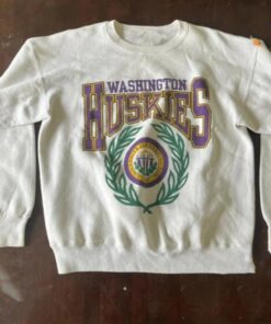Vintage University of Washington Logo Sweatshirt, NCAA Washington Huskies Shirt, University of Washington NCAA Shirt