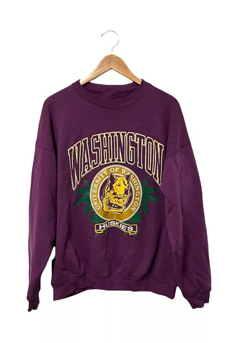 Vintage University of Washington Logo Sweatshirt, NCAA Washington Huskies Shirt, University of Washington, NCAA Shirt, Vintage Shirt