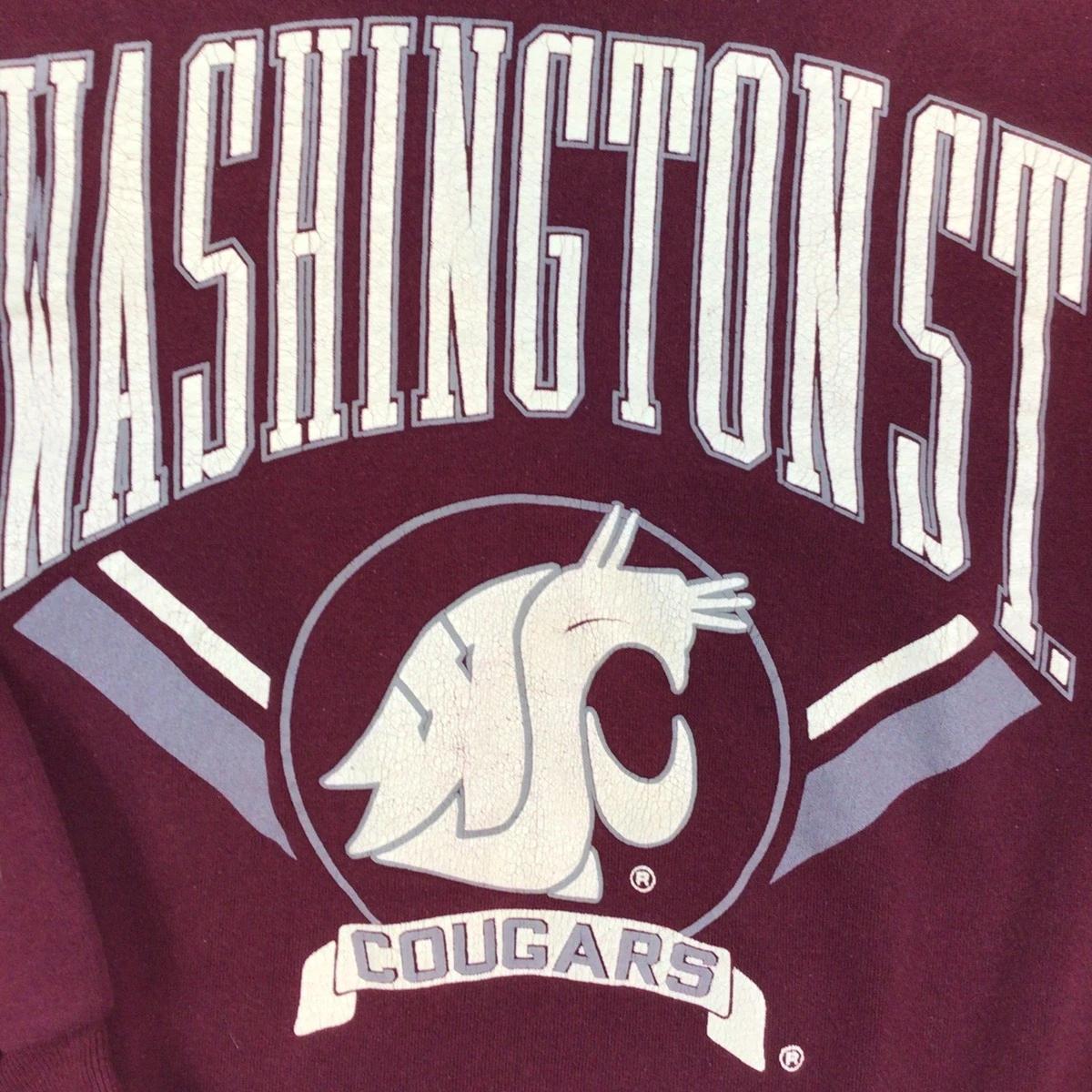 Vintage Washington State Cougars Crewneck Sweatshirt, WSU Sweatshirt Gifts for Fans
