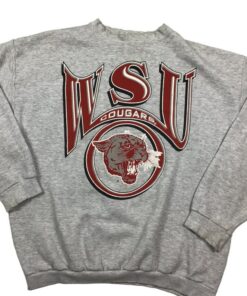 Vintage Washington State Cougars Crewneck Sweatshirt, WSU Sweatshirt Gifts for Fans, Gifts For NCAA Fans