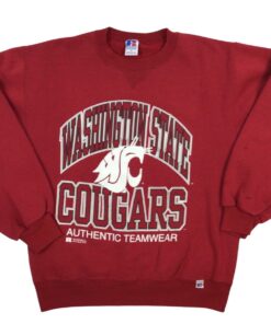 Vintage Washington State Cougars Crewneck Sweatshirt, WSU Sweatshirt Gifts for Fans, Washington State Cougar Sweatshirts, WSU Hoodie