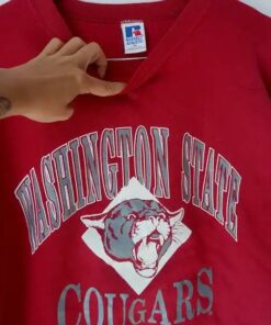 Vintage Washington State Cougars Russell Sport Sweatshirts, WSU Sweatshirt Gifts for Fans, Washington State Cougar Sweatshirts