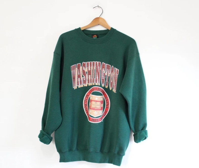 Vintage Washington State University Cougars Sweatshirt, Vintage 90s Shirt, Gift For Her, Gift For Him, Washington State Sweater
