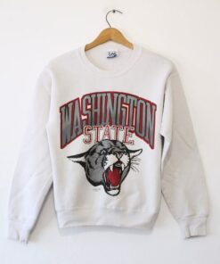 Vintage Washington State University Cougars Sweatshirt, WSU Sweatshirt Gifts for Fans, Washington State Cougar Sweatshirts