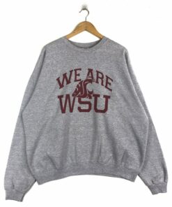 Vintage Washington State University WSU Big Logo Crewneck Sweatshirt Pullover