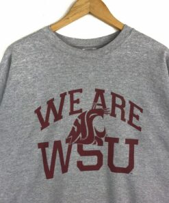 Vintage Washington State University WSU Big Logo Crewneck Sweatshirt Pullover