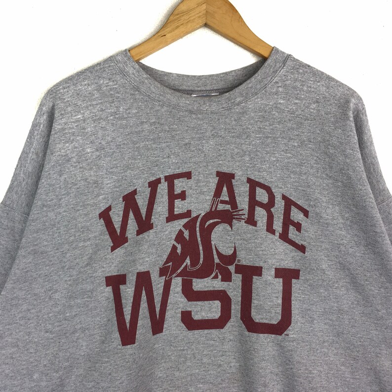 Vintage Washington State University WSU Big Logo Crewneck Sweatshirt Pullover