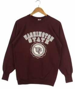 Vintage Washington State University WSU Crewneck, WSU Sweatshirt Gifts for Fans, Washington State Cougar Sweatshirts