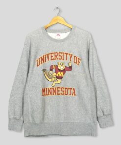 Vintage Y2K University Of Minnesota Sweatshirt Medium University Of Minnesota Printed Jumper Minnesota Golden Gophers NCAA Sweater