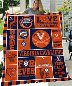 Virginia Cavaliers Sherpa Fleece Blanket Gifts for NCAA Fans
