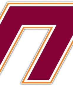Virginia Tech Hokies NCAA Logo Vinyl Decals Sticker For Car Truck Door And Window Laptop Gifts For Fan
