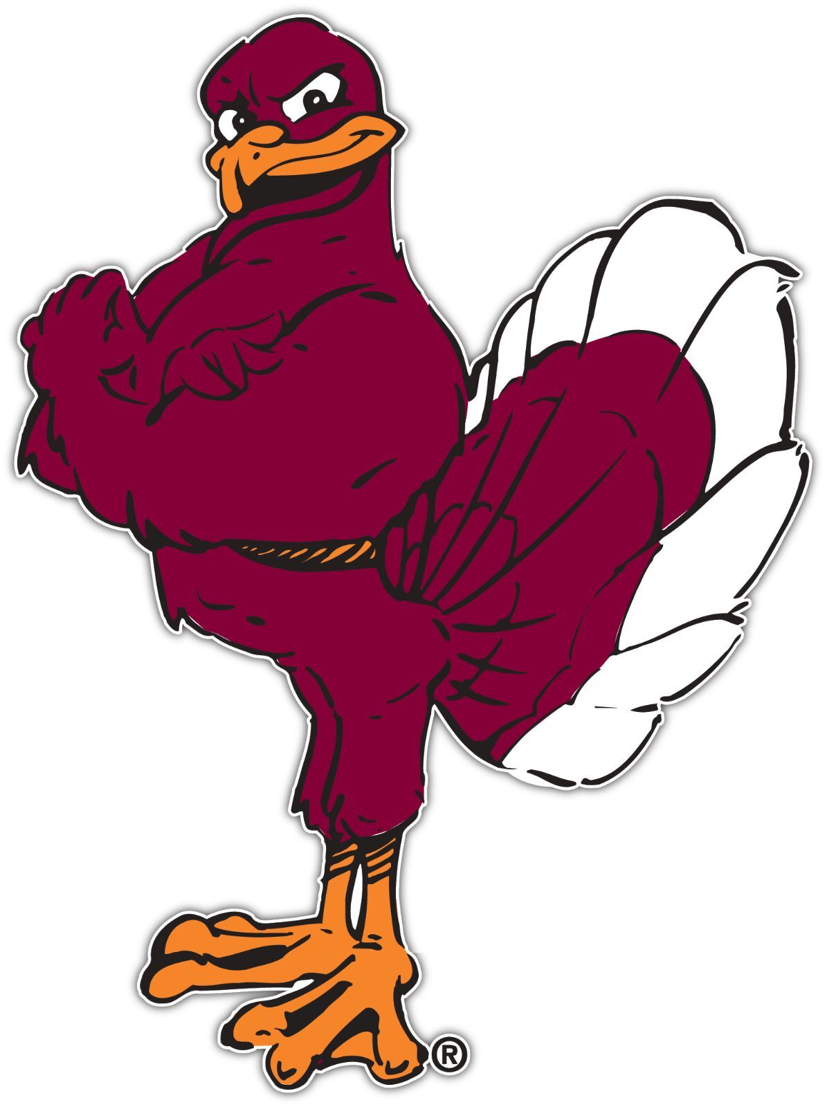 Virginia Tech Hokies NCAA Vinyl Decals Sticker For Car Truck Door And Window Laptop