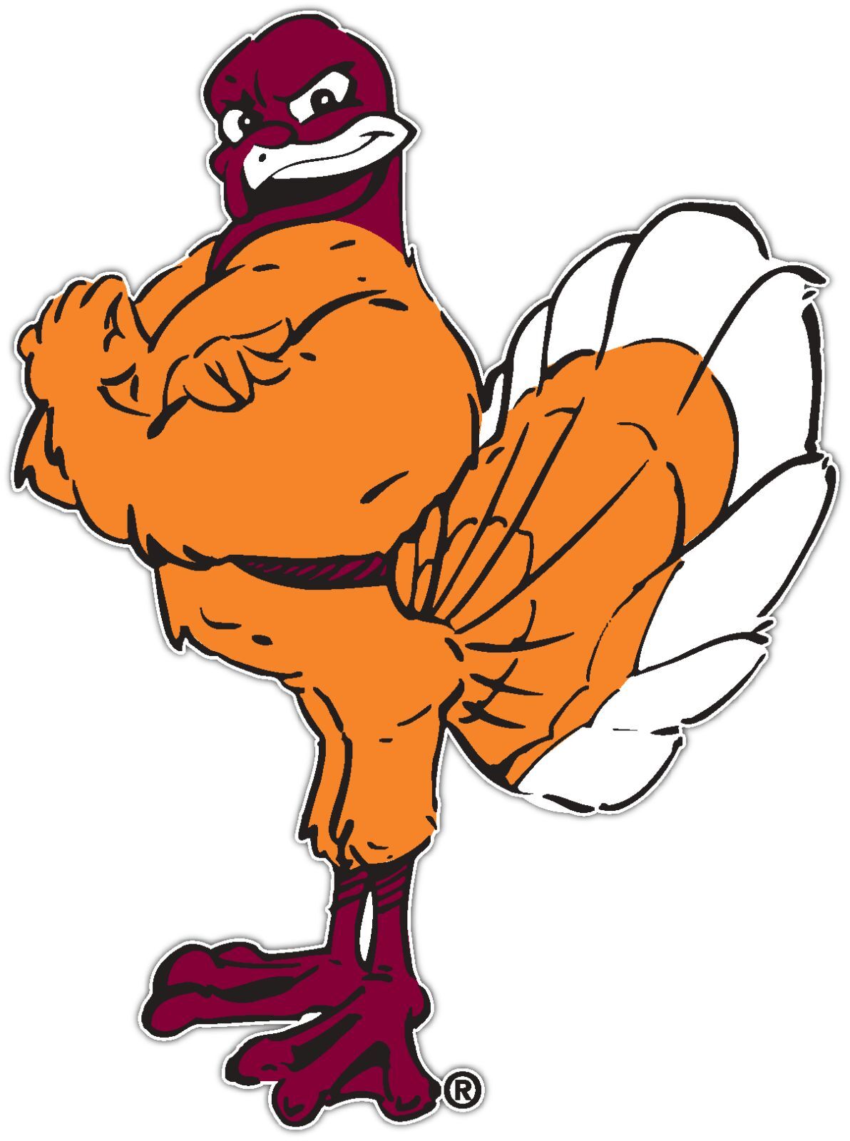 Virginia Tech Hokies NCAA Vinyl Decals Sticker For Car Truck Door And Window Laptop Gift For Fan