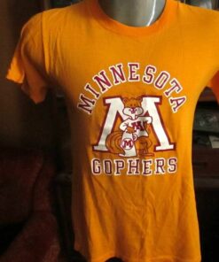 Vtg 80s University Minnesota Golden Gophers T-Shirt Usa, Minnesota Golden Gophers Football Fan Shirt, Gifts For NCAA Fans