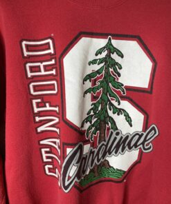Vtg Jerzees Super Sweats Stanford Cardinal Red Tree Graphic, Stanford Cardinal Sports Fan Sweatshirt, Hoodie, Shirt Full Size, Gifts for Fans