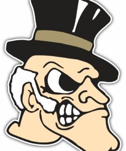 Wake Forest Demon Deacons College NCAA Logo Vinyl Decals Sticker For Car Truck Door And Window Laptop Gifts For Fan