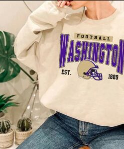 Washington Huskies Football Sweatshirt, Vintage Style Huskies Football, Football Sweatshirt, Washington Huskies Sweatshirt