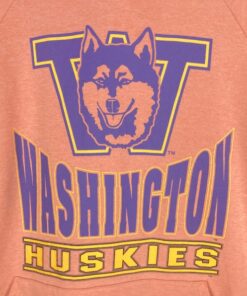 Washington Huskies Hoodie Medium Vintage University of Washington Football Sewn Patch Pullover Hoodie