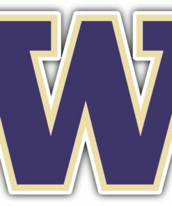 Washington Huskies University College NCAA Logo Vinyl Decals Sticker For Car Truck Door And Window Laptop Gift For Fans