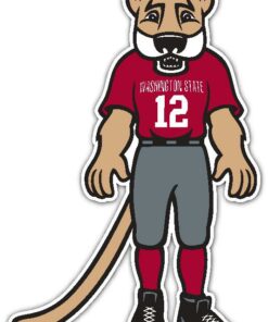 Washington State Cougars NCAA Logo Vinyl Decals Sticker For Car Truck Door And Window Laptop Gifts For Fans