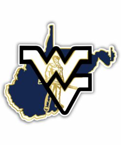 West Virginia Mountaineers Full Color Vinyl Decal For Car Door Windows Gifts For Football Fans