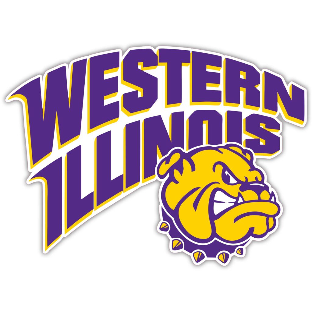 Wiu Lettering Western Illinois University – Lettering – Full Color Vinyl Decal For ...