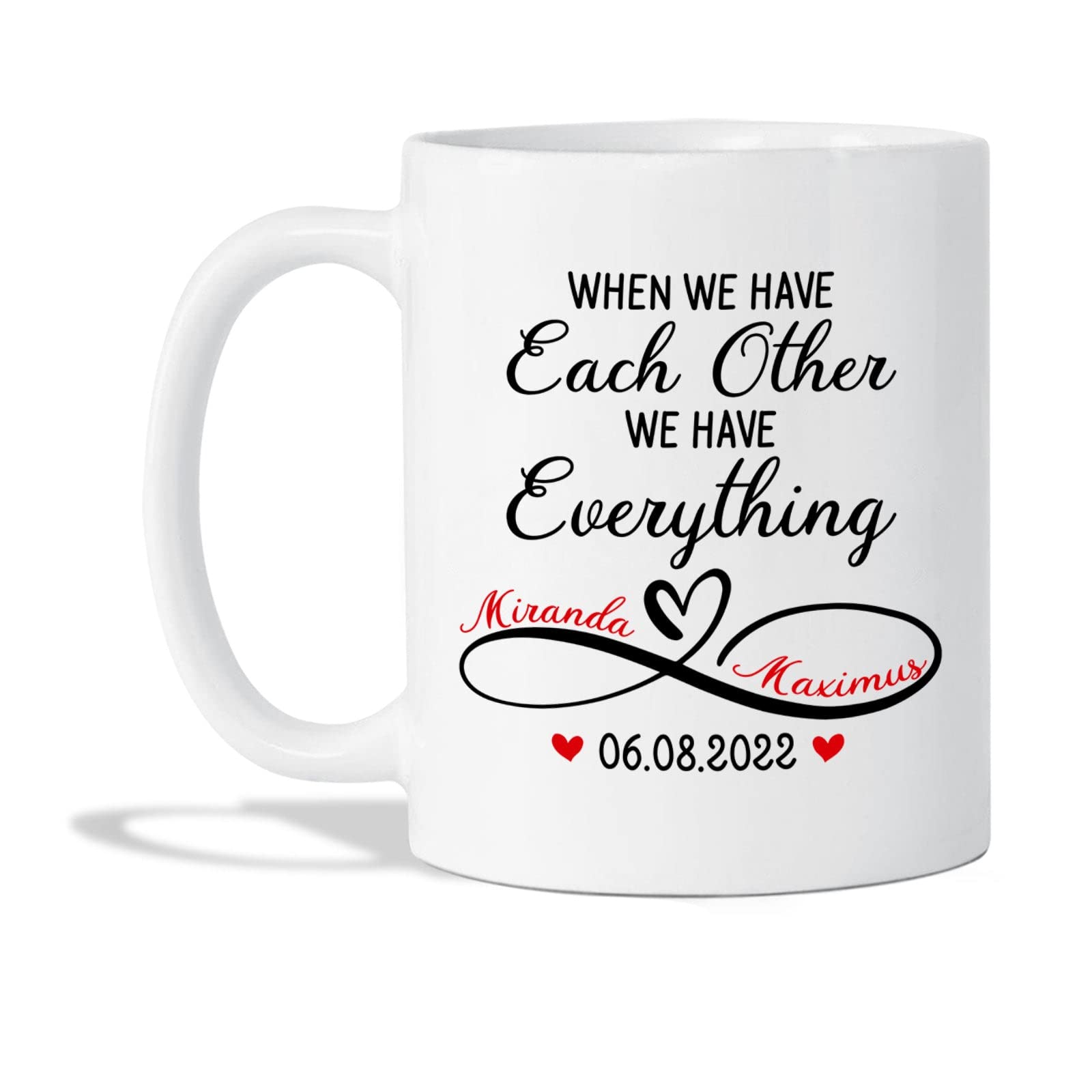 When We Have Each Other Mug, Couple Coffee Mug, Custom Couple Mugs, Personalized Couple Mug, Gift For Lover, Mr And Mrs Mug, Couple Gift For Her, We Have Everything Mug