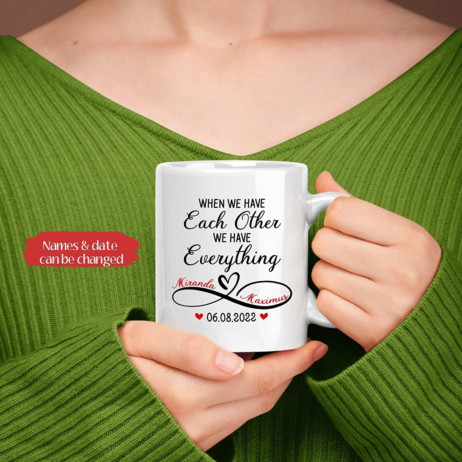 When We Have Each Other Mug, Couple Coffee Mug, Custom Couple Mugs, Personalized Couple Mug, Gift For Lover, Mr And Mrs Mug, Couple Gift For Her, We Have Everything Mug