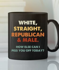 White Straight Republican Male Coffee Mug Funny Republican Gift