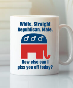 White Straight Republican Male Coffee Mug Republican Gift