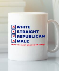White Straight Republican Male Coffee Mug Republican Mug
