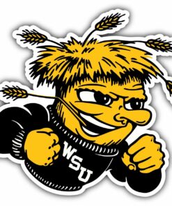 Wichita State Shockers College NCAA Logo Vinyl Decals Sticker For Car Truck Door And Window Laptop Gifts For Fans