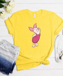 Winnie The Pooh Characters Piglet Tshirt, Kids Cartoon Shirts, Cute Piglet Shirt, Gift For Kids, Toddler Shirt, Unisex Shirt, D445