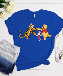 Winnie The Pooh Characters Tshirt, Kids Cartoon Shirts, Bear Winnie Piglet Tigger Shirt, Gift For Kids, Toddler Shirt, Unisex Shirt, D422