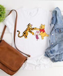 Winnie The Pooh Characters Tshirt, Kids Cartoon Shirts, Bear Winnie Piglet Tigger Shirt, Gift For Kids, Toddler Shirt, Unisex Shirt, D422