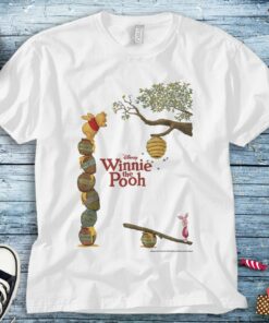 Winnie The Pooh Cute Pooh And Piglet Honey Pot Stack Disney Unisex Tee Adult T-shirt Kid Shirt Long Sleeve Hoodie Sweatshirt Woman's Tank