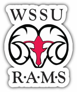 Winston-Salem State Rams College NCAA Logo Vinyl Decals Sticker For Car Truck Door And Window Laptop Gifts For Fans