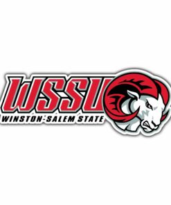Winston-Salem State University – Ram With Lettering – Full Color Vinyl Decal