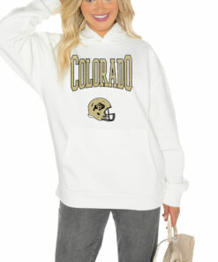 Wogameday Couture White Colorado Buffaloes Good Catch Premium Fleece Pullover Hoodie