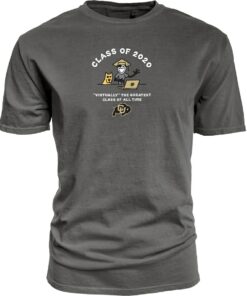 Wolife Is Good Charcoal Colorado Buffaloes Jackie Graduation Class of 2020 T-Shirt