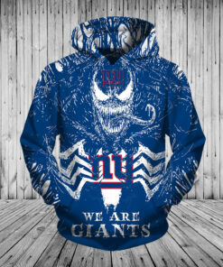 Women's New York Giants Hoodie 3D Venom Pullover Hoodies Gifts for Fans