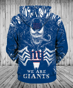 Women's New York Giants Hoodie 3D Venom Pullover Hoodies Gifts for Fans