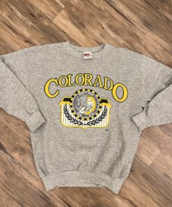 Women’s Vintage 90s Spa CU Colorado Buffaloes Big Logo Crew Sweatshirt, Hoodie, Shirt