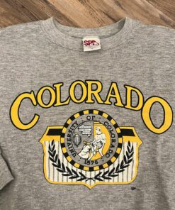 Women’s Vintage 90s Spa CU Colorado Buffaloes Big Logo Crew Sweatshirt, Hoodie, Shirt