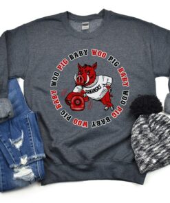 Woo Pig Baby Sweatshirt, Arkansas Football Sweater, Razorback Crewneck, Arkansas Razorback Sweatshirt, Woo Pig Sooie Sweater, Go Hogs Shirt, Hoodie
